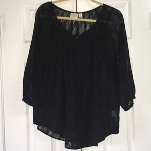Blouse- Black 1X